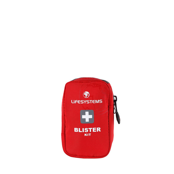 Front detail of Lifesystems blister first aid kit pack on a white background
