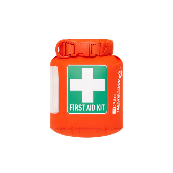 Studio shot on a white background of the front of Sea To Summit first aid dry sack in 1 litre capacity